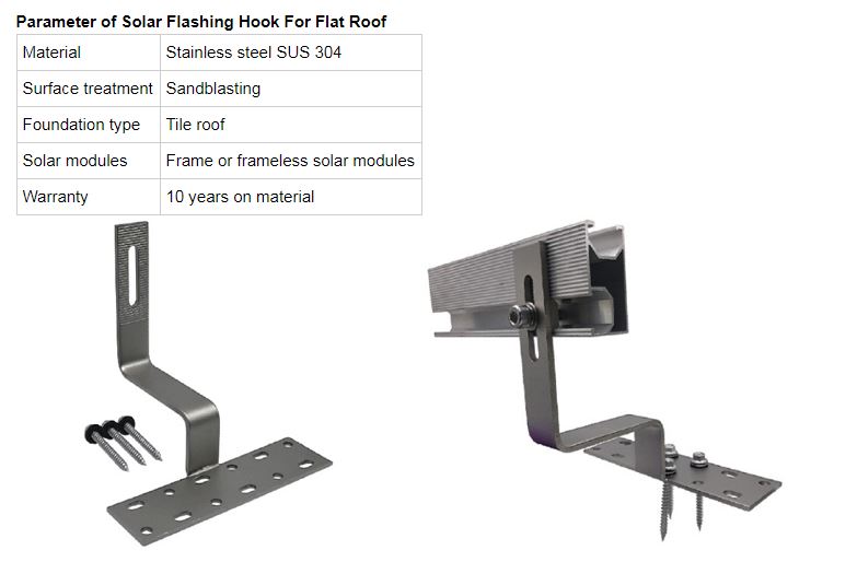 крюк для плоской крыши hook for flat roof