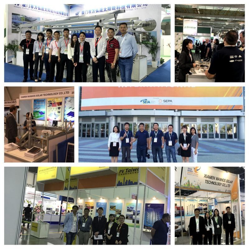exhibition of solar panel rail system