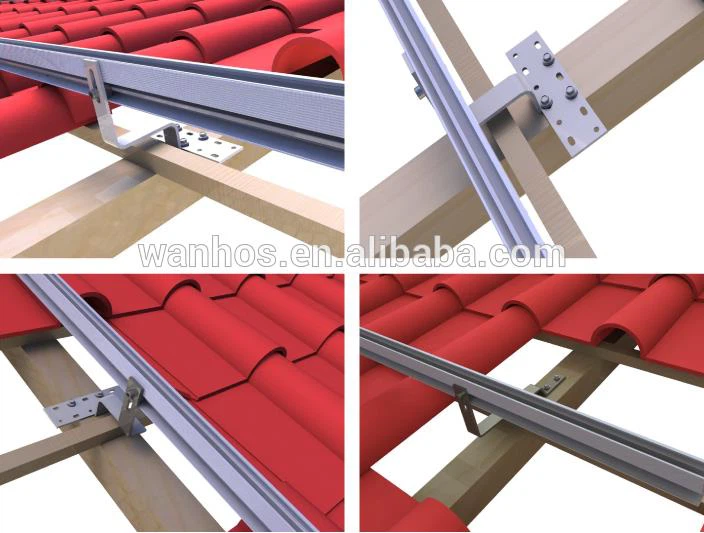 Крюки на крыше для установки на солнечной энергии