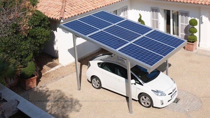 Car Shed Pv Structure/Carport Mounting Structure For Home Solar Panel Installation