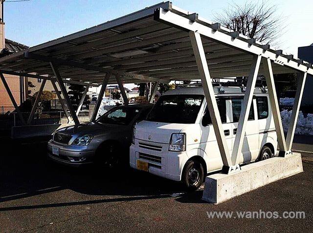 Car Shed Pv Structure/Carport Mounting Structure For Home Solar Panel Installation