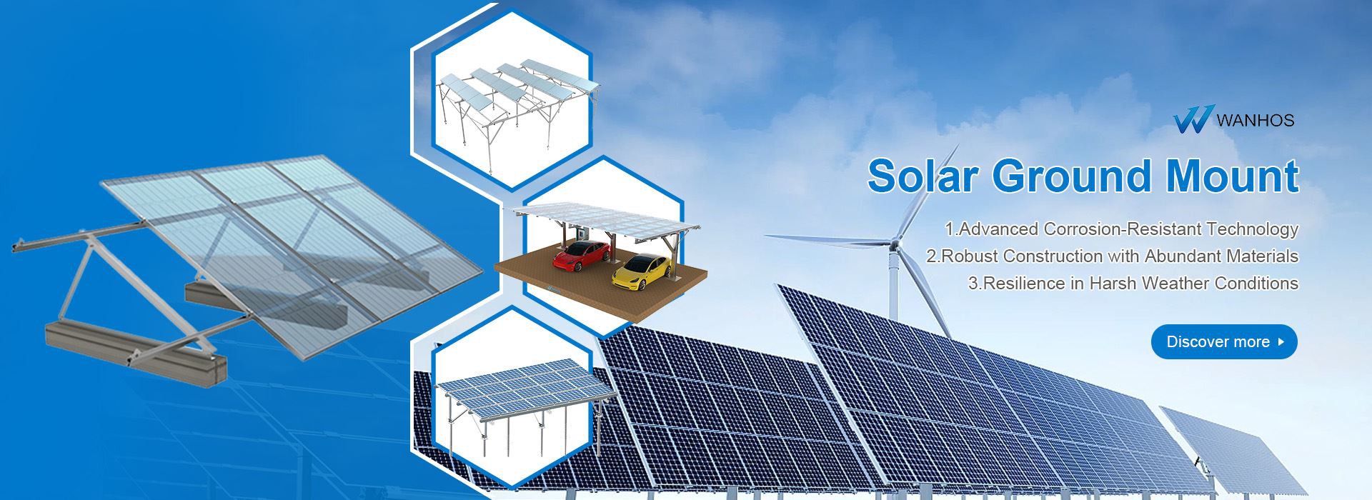 A few features about Wanhos' solar ground mounts